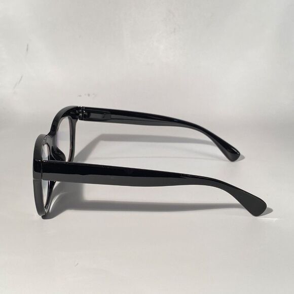 1560 Mona Reading Glasses 1.25 Black Readers Rounded Square Frame NWT - Picture 5 of 10